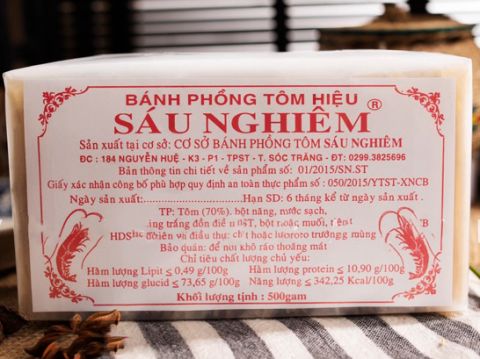 Bánh phồng tôm Sáu Nghiêm