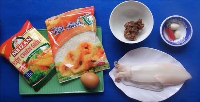 Mực chiên xù